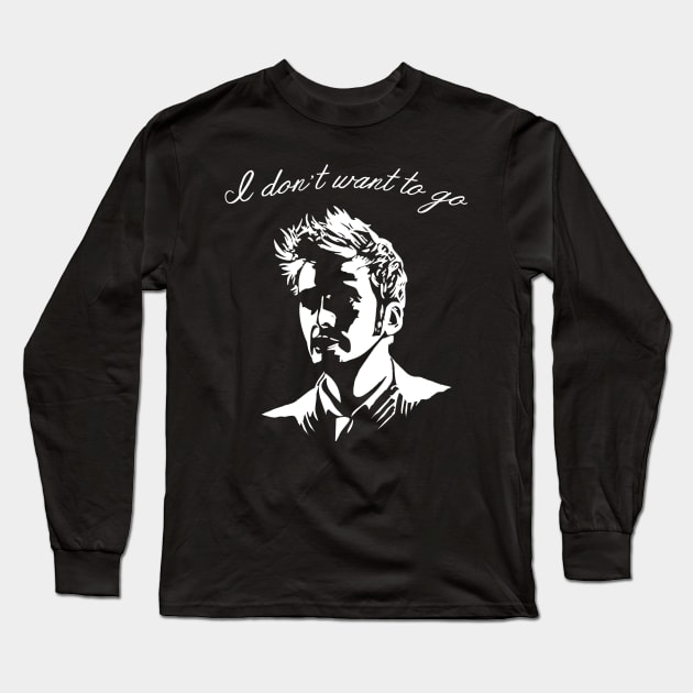 Tenth Doctor - I Don't Want To Go Long Sleeve T-Shirt by sugarpoultry